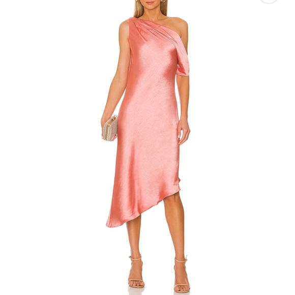Pink silk dress from revolve - Picture 5 of 5